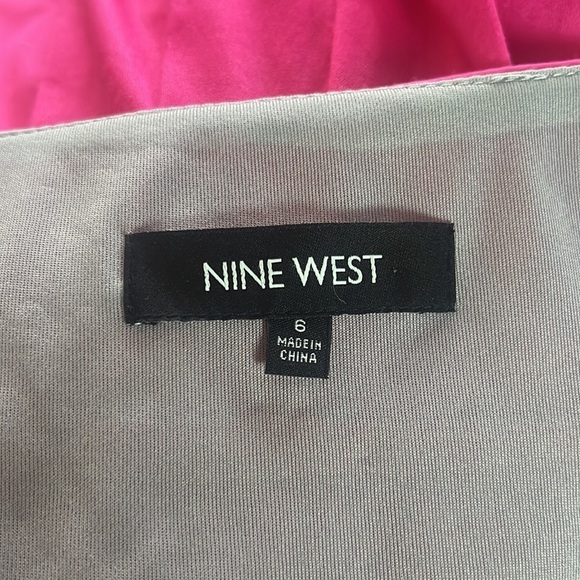 Nine West Women’s Pink/Gray Sleeveless Dress With Pockets Size 6 - Picture 10 of 15